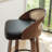 Leeana Mid-Century Modern Rattan Bar Stools With Upholstered Seat（Set Of 4)-2033474111-2033474098