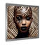 Portrait d'une beauté africaine exquise sur toile-48229665-48229670