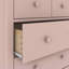 Commode 7 tiroirs Charlotte, rose fleur-1755963258
