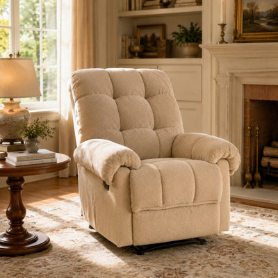 Fauteuil inclinable manuel avec repose-pieds rembourré