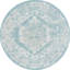 Tapis intérieur / extérieur en polypropylène tissé à la machine oriental bleu / gris-2119747544
