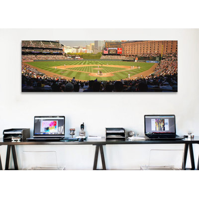 Camden Yards Baseball Game Baltimore Maryland USA #2 by Panoramic Images - Unframed Panoramic Gallery-Wrapped Canvas Giclée on Canvas