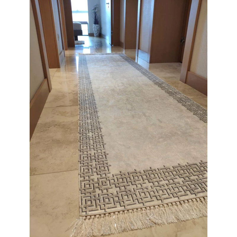 Tapis Masanao avec envers antidérapant, Tapis de couloir 3 pi 11 po x 11 pi 6 po