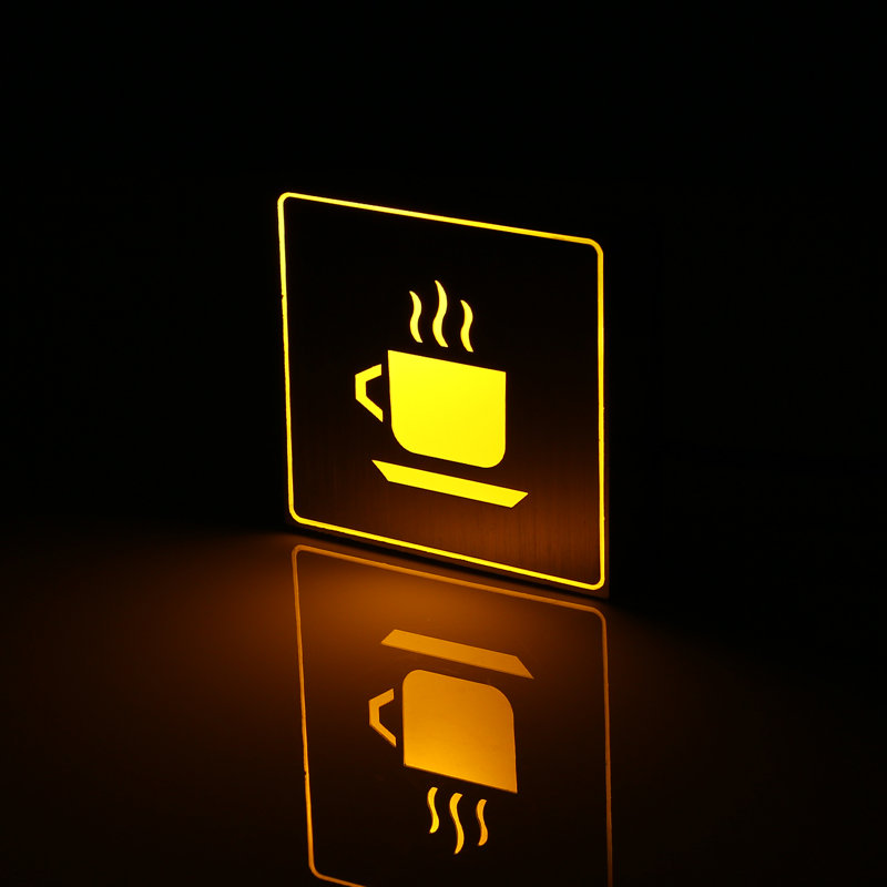 Enseigne DEL café 4,3 po