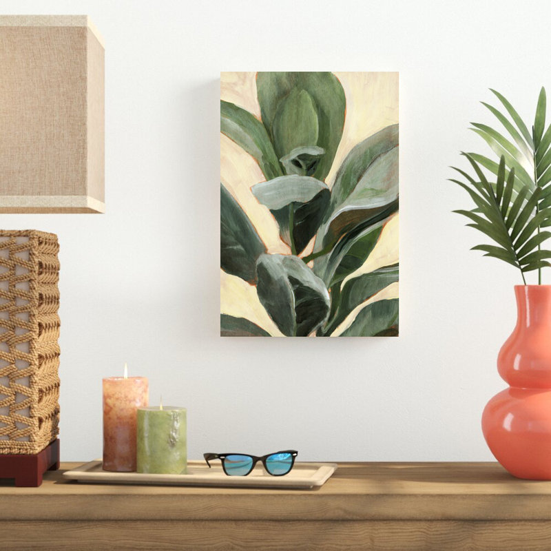 Reproduction d’art sur toile tendue « plant Study II » par Annie Warren, H 18 po x l 12 po