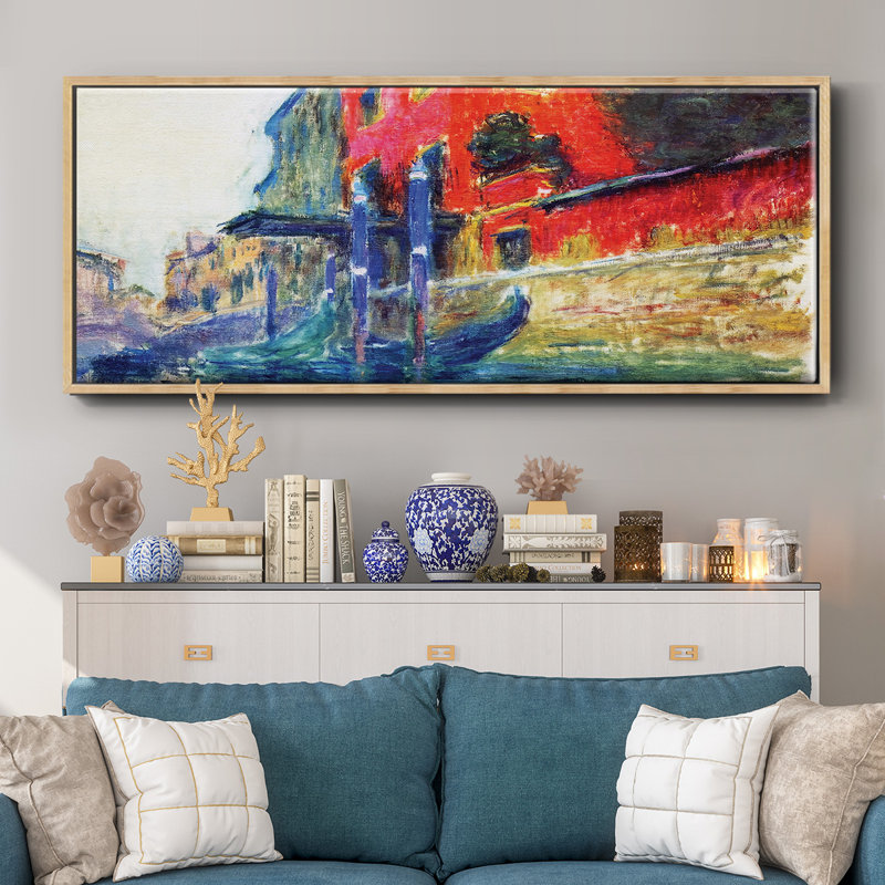 The Red House, 1908- Framed Canvas