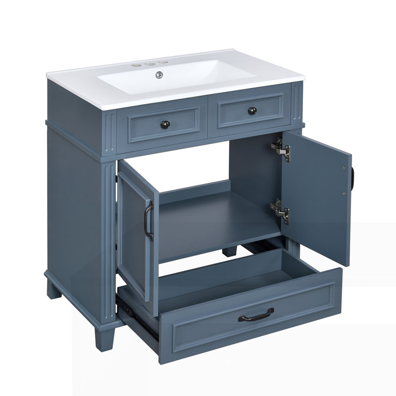 Meuble-lavabo 30 po avec lavabo en céramique