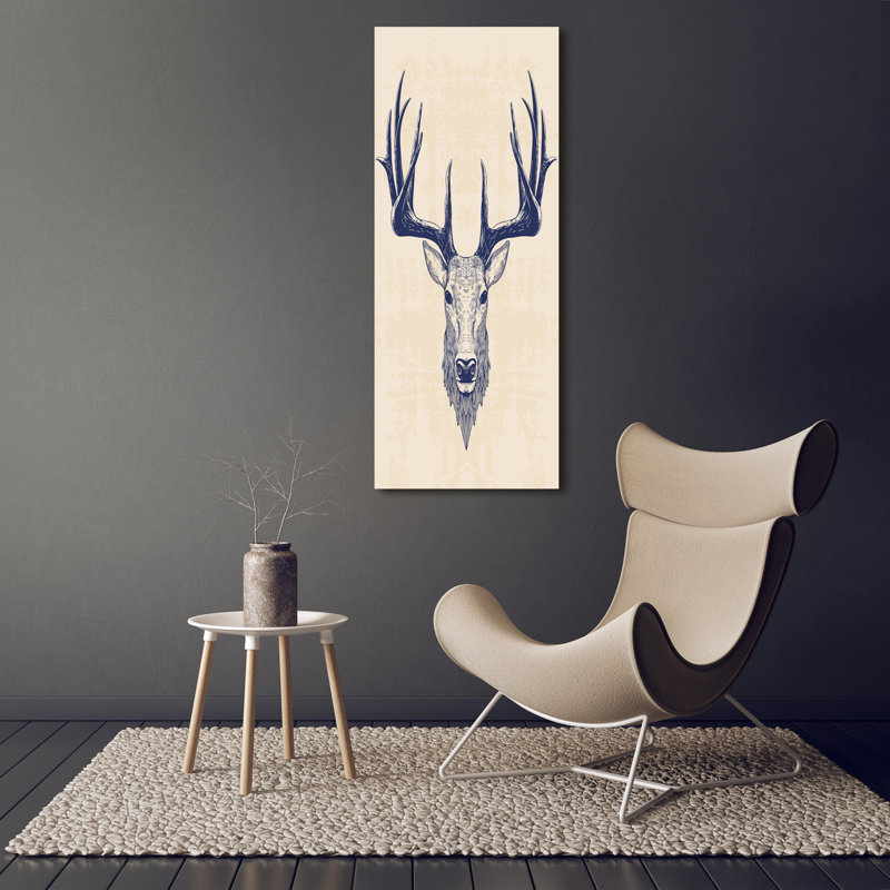 Deer's Head - Wrapped Canvas Print