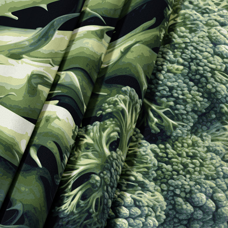 Tapisserie murale légumes broccoli, 88 po x 104 po