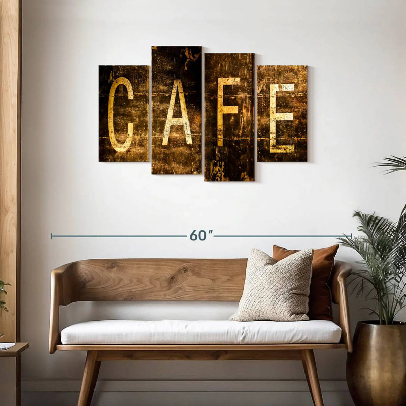 Grunge Cafe Wall Sign