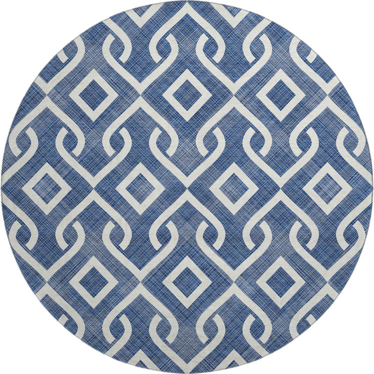 Premium Machine Washable Cerrito Navy Rug