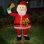 Père Noël illuminé 6 pi tenant une cloche décorations de jardin de Noël