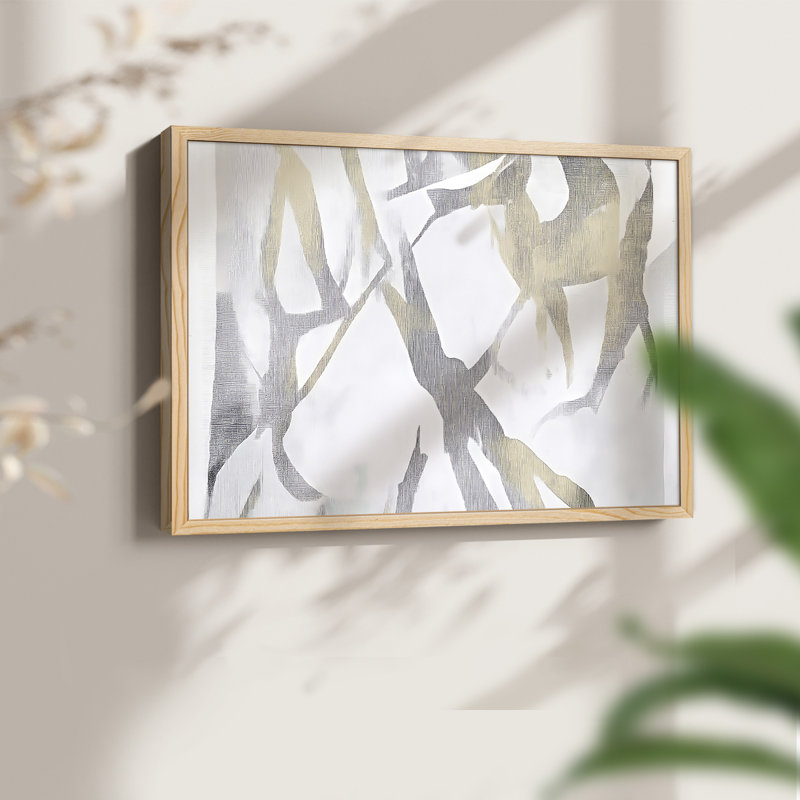 Abstrait, série Lxxxi, reproduction encadrée, Naturel, H 11 po x l 14 po