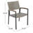 Dining Chair - Comfortable Grey Outdoor Seat With Design , Stylish Mesh For Dinners