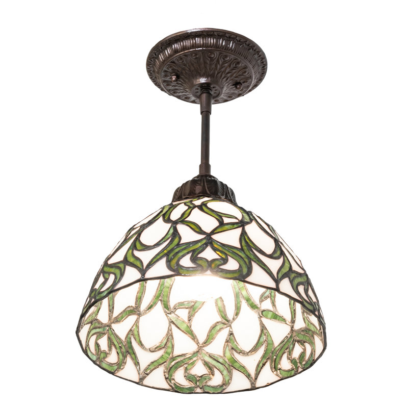 10" Wide Grand Tulip Medallion Mini Pendant