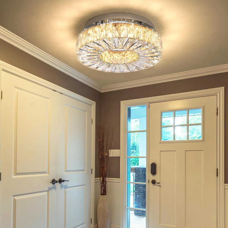 Lustre en cristal Crystal Glam, Chrome chrome
