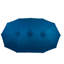 Parasol d'extérieur 14,8 pi rectangulaire double face - bleu foncé avec manivelle pour les fêtes dans la piscine