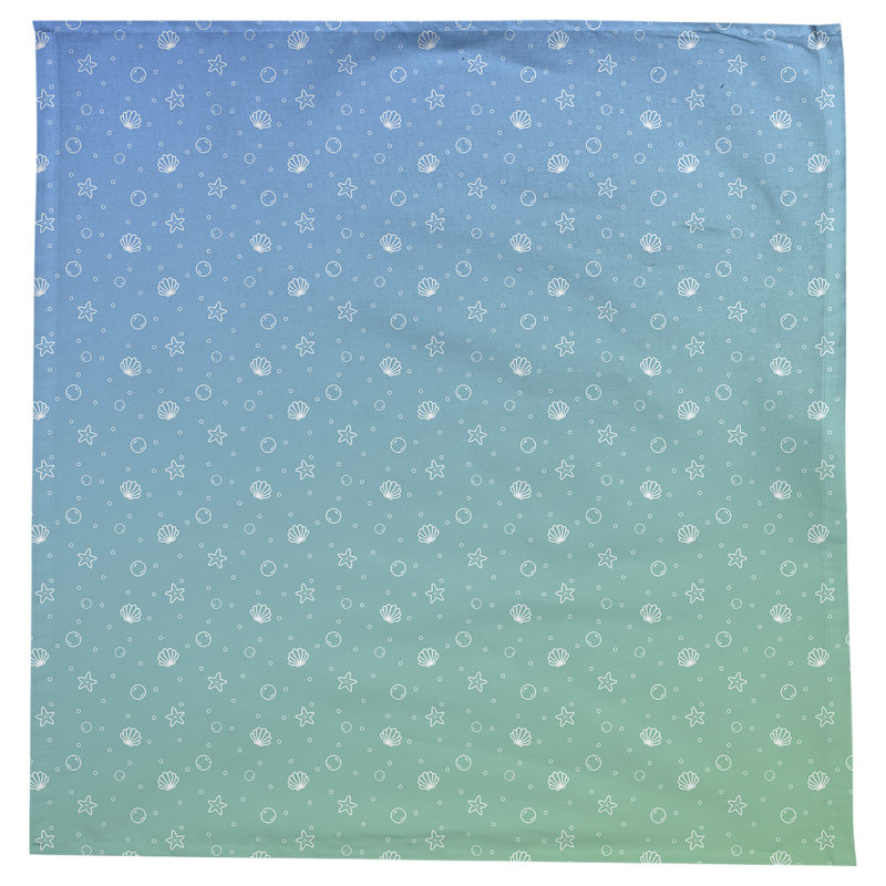 Nappe à motif Leffel, Vert / Bleu