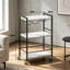 Drinks Trolley, Bar Cart with 3-Tier Shelf