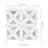 Calabria Frost Geometric 12 in. x 12 in. Polished Marble Mosaic Floor and Wall Tile