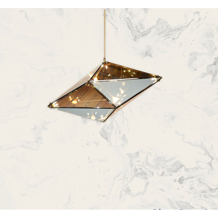 Luminaire suspendu géométrique à 1 lumière Summerfield
