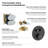 Circular 2-Function Thermostatic Complete Shower Faucet Set-134155032