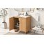 Ensemble de meuble-lavabo spacieux de 30 pouces avec lavabo, armoire combinée et structure en bois massif pour un rangement élégant-116332706