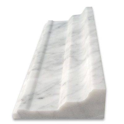 3.82 in. x 12 in. Marble Tile