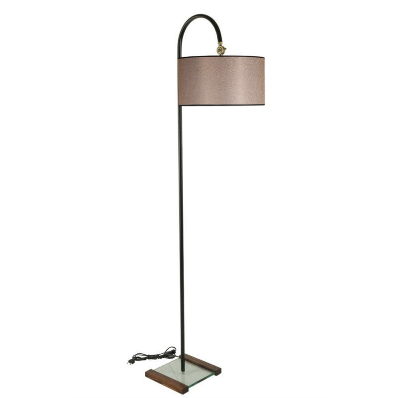Bovell 165cm Arched Floor Lamp, Beige