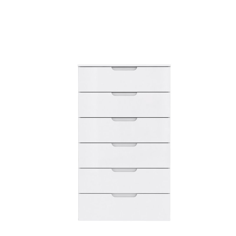 Warnick 70.3 cm W Chest of 6 Drawers