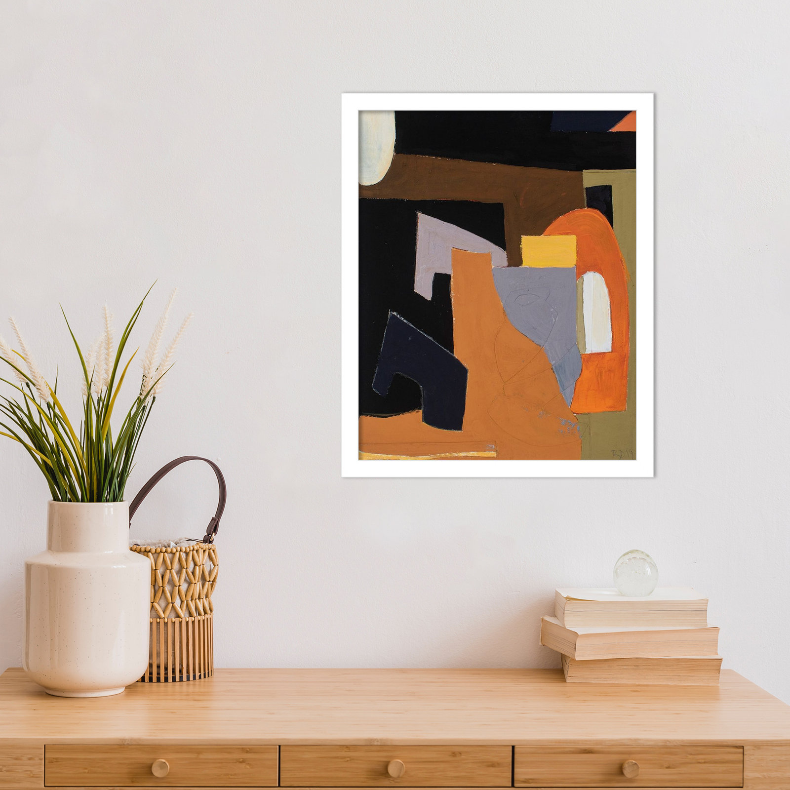 Solano "The Olive Press Room" Print, White, 17" H x 14" W