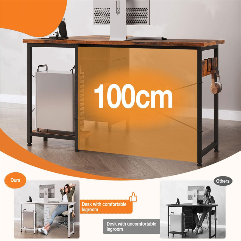 Computer Desk, Brown