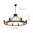 Dawndra 8 - Light Wagon Wheel Chandelier