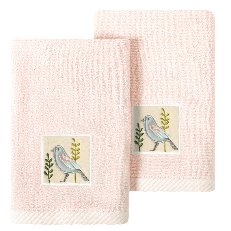 Turkish Cotton Fingertip Towel, Blush