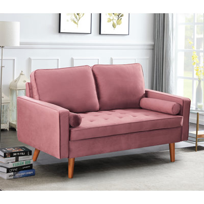 Ellysia 58'' Velvet Loveseat