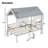 Couto Twin Size Low Loft House Bed with Roof and Two Front Windows , White