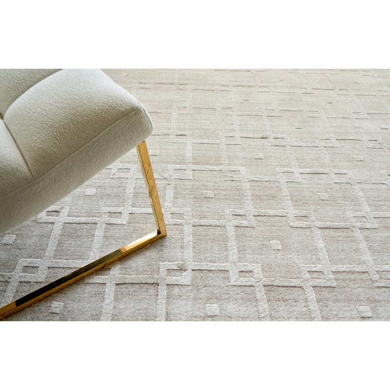 Castelli Hand Woven Wool Geometric Area Rug, Rectangle 8' x 10'
