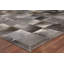 Natural Hide Cowhide Geometric Area Rug in Gray-73217522