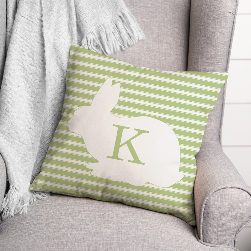 Housse et insert de coussin carré Bunny Monogram, K