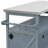 Outdoor Kitchen Island, Rolling Bar Cart & Storage Cabinet With Stainless Steel Top And Ample Organizational Features For BBQ And Entertaining-291329889