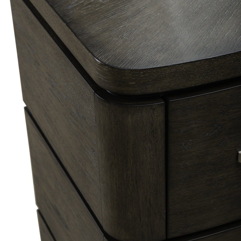 Trenea Panel Bed, Dresser & Mirror, Chest, Nightstand Bedroom Set w/ LED Lighting, King