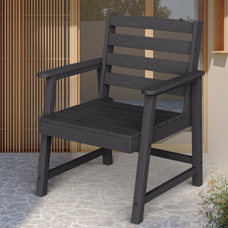 Chaise de patio pour l'extérieur, Noir