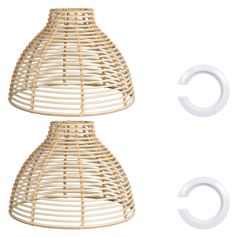 23cm H Plastic / Acrylic Dome Lamp Shade ( Spider ) in Brown