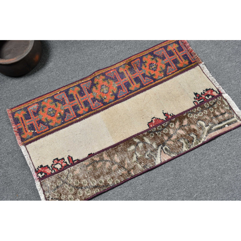 Handmade Traditional Turkish Area Rug in Vibrant Perfect for Enhancing Your Living Room Decor Blue/Beige