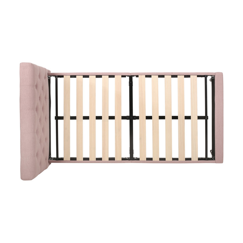 Lit plateforme tapissier Cholet, Light Blush, Twin