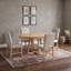 Ensemble de salle à manger 5 pièces avec rallonge et 4 chaises rembourrées-601431857