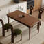 Table de salle à manger en bois massif de style français rétro-106387277-106387275
