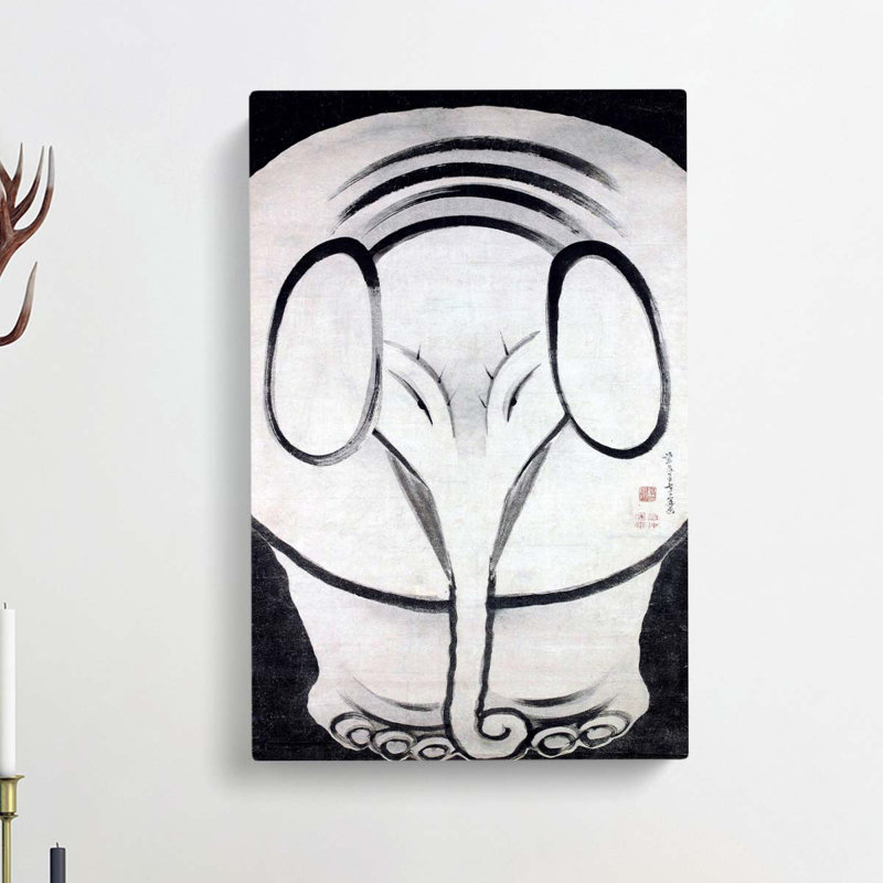 Elephant by Ito Jakuchu - Wrapped Canvas, 60cm H x 40cm W x 3cm D