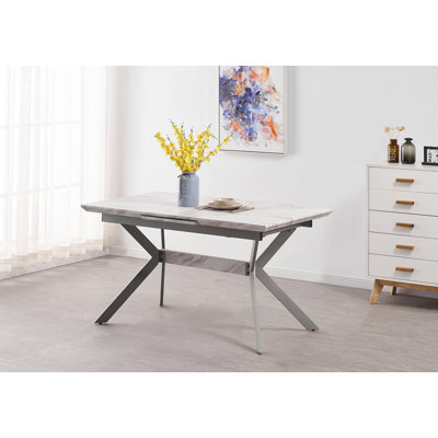 Anisur Extendable Solid Wood Top Dining Table