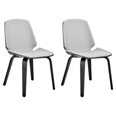 Rohail Leatherette Dining Chair with Slightly Curved Seat by George Oliver
